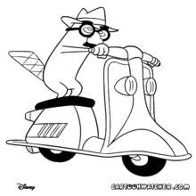 Dibujo para colorear: Ciclomotor (Transporte) #139581 - Dibujos para Colorear e Imprimir Gratis