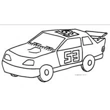 Dibujo para colorear: Coche de Carreras (Transporte) #138841 - Dibujos para Colorear e Imprimir Gratis