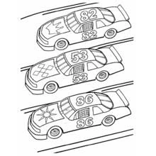 Dibujo para colorear: Coche de Carreras (Transporte) #138857 - Dibujos para Colorear e Imprimir Gratis