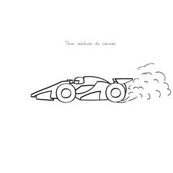 Dibujo para colorear: Coche de Carreras (Transporte) #138875 - Dibujos para Colorear e Imprimir Gratis