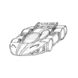 Dibujo para colorear: Coche de Carreras (Transporte) #138899 - Dibujos para Colorear e Imprimir Gratis