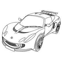 Dibujo para colorear: Coche de Carreras (Transporte) #138910 - Dibujos para Colorear e Imprimir Gratis