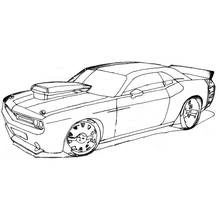 Dibujo para colorear: Coche de Carreras (Transporte) #138912 - Dibujos para Colorear e Imprimir Gratis