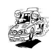 Dibujo para colorear: Coche de Carreras (Transporte) #138929 - Dibujos para Colorear e Imprimir Gratis