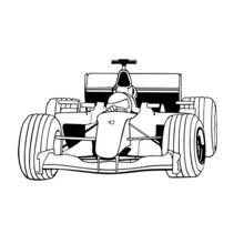 Dibujo para colorear: Coche de Carreras (Transporte) #138955 - Dibujos para Colorear e Imprimir Gratis