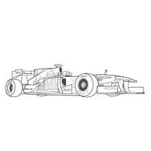 Dibujo para colorear: Coche de Carreras (Transporte) #139027 - Dibujos para Colorear e Imprimir Gratis