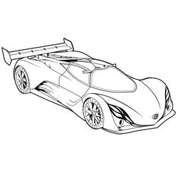 Dibujo Coche de Carreras (Transporte) #183248 para imprimir y colorear