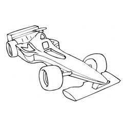 Dibujo Coche de Carreras (Transporte) #183264 para imprimir y colorear