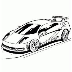 Dibujo Coche de Carreras (Transporte) #183265 para imprimir y colorear