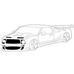 Dibujo Coche de Carreras (Transporte) #183269 para imprimir y colorear
