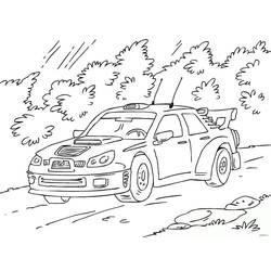 Dibujo Coche de Carreras (Transporte) #183282 para imprimir y colorear