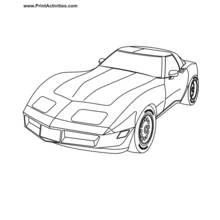 Dibujo Coche Deportivo / Tuning (Transporte) #146909 para imprimir y colorear