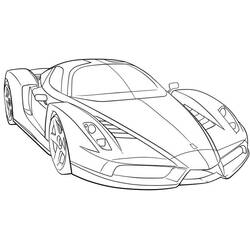 Dibujo para colorear: Coche Deportivo / Tuning (Transporte) #146910 - Dibujos para Colorear e Imprimir Gratis