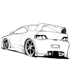 Dibujo para colorear: Coche Deportivo / Tuning (Transporte) #146927 - Dibujos para Colorear e Imprimir Gratis