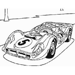 Dibujo Coche Deportivo / Tuning (Transporte) #146935 para imprimir y colorear