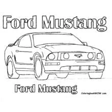 Dibujo Coche Deportivo / Tuning (Transporte) #146942 para imprimir y colorear