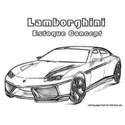 Dibujo para colorear: Coche Deportivo / Tuning (Transporte) #147013 - Dibujos para Colorear e Imprimir Gratis