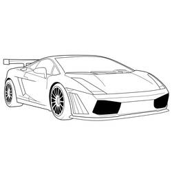 Dibujo para colorear: Coche Deportivo / Tuning (Transporte) #147026 - Dibujos para Colorear e Imprimir Gratis