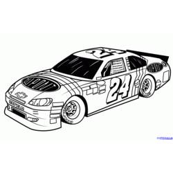 Dibujo para colorear: Coche Deportivo / Tuning (Transporte) #147032 - Dibujos para Colorear e Imprimir Gratis