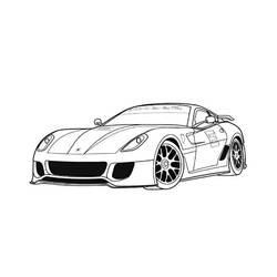 Dibujo para colorear: Coche Deportivo / Tuning (Transporte) #147110 - Dibujos para Colorear e Imprimir Gratis