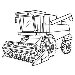 Dibujo Cosechadora Combinada (Transporte) #221901 para imprimir y colorear