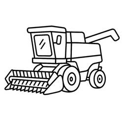 Dibujo Cosechadora Combinada (Transporte) #221902 para imprimir y colorear