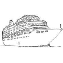 Dibujos para colorear: Crucero - Dibujos para Colorear e Imprimir Gratis