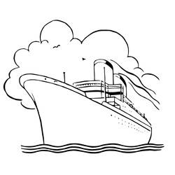 Dibujo Crucero (Transporte) #140890 para imprimir y colorear