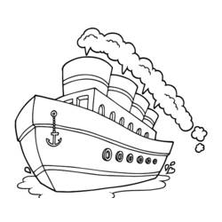 Dibujo para colorear: Cruise ship / Paquebot (Transporte) #140684 - Dibujos para colorear