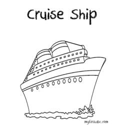 Dibujo para colorear: Cruise ship / Paquebot (Transporte) #140692 - Dibujos para colorear