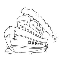 Dibujo para colorear: Cruise ship / Paquebot (Transporte) #140699 - Dibujos para colorear