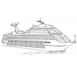 Dibujo para colorear: Cruise ship / Paquebot (Transporte) #140711 - Dibujos para colorear