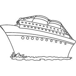 Dibujo para colorear: Cruise ship / Paquebot (Transporte) #140785 - Dibujos para colorear