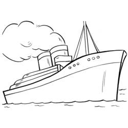 Dibujo para colorear: Cruise ship / Paquebot (Transporte) #140794 - Dibujos para colorear