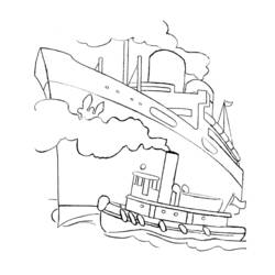 Dibujo para colorear: Cruise ship / Paquebot (Transporte) #140809 - Dibujos para colorear