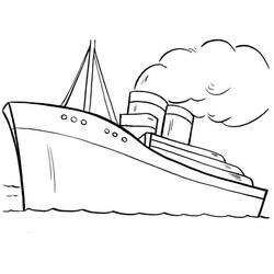 Dibujo para colorear: Cruise ship / Paquebot (Transporte) #140810 - Dibujos para colorear