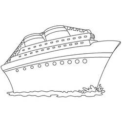 Dibujo para colorear: Cruise ship / Paquebot (Transporte) #140814 - Dibujos para colorear