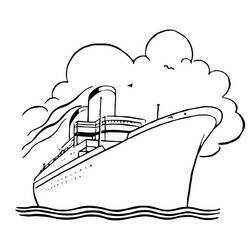 Dibujo para colorear: Cruise ship / Paquebot (Transporte) #140871 - Dibujos para colorear
