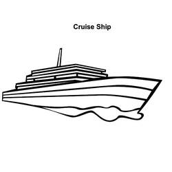 Dibujo para colorear: Cruise ship / Paquebot (Transporte) #140877 - Dibujos para colorear
