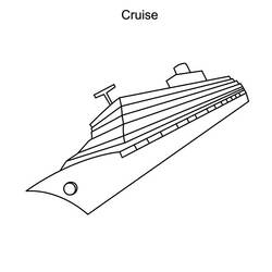 Dibujo para colorear: Cruise ship / Paquebot (Transporte) #140893 - Dibujos para colorear