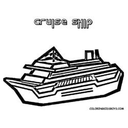 Dibujo para colorear: Cruise ship / Paquebot (Transporte) #140921 - Dibujos para colorear