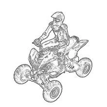 Dibujo para colorear: Cuatriciclo (Transporte) #143191 - Dibujos para Colorear e Imprimir Gratis