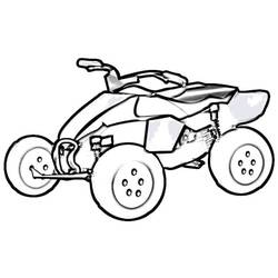 Dibujo para colorear: Cuatriciclo (Transporte) #179373 - Dibujos para Colorear e Imprimir Gratis