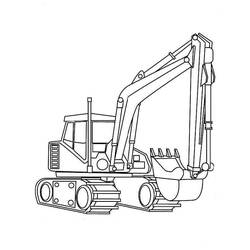 Dibujo Excavadora (Transporte) #187893 para imprimir y colorear