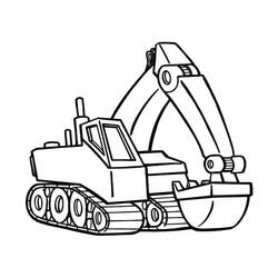 Dibujo Excavadora (Transporte) #187894 para imprimir y colorear