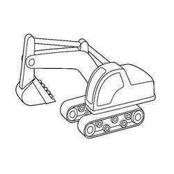 Dibujo Excavadora (Transporte) #187896 para imprimir y colorear