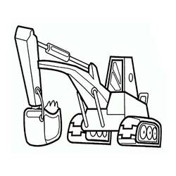 Dibujo Excavadora (Transporte) #187898 para imprimir y colorear