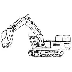 Dibujo Excavadora (Transporte) #187905 para imprimir y colorear