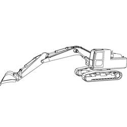 Dibujo Excavadora (Transporte) #187909 para imprimir y colorear