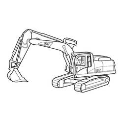 Dibujo Excavadora (Transporte) #187912 para imprimir y colorear